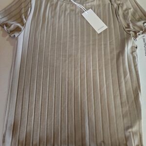 Short Sleeve Tee in Beige by Antistar Size Medium